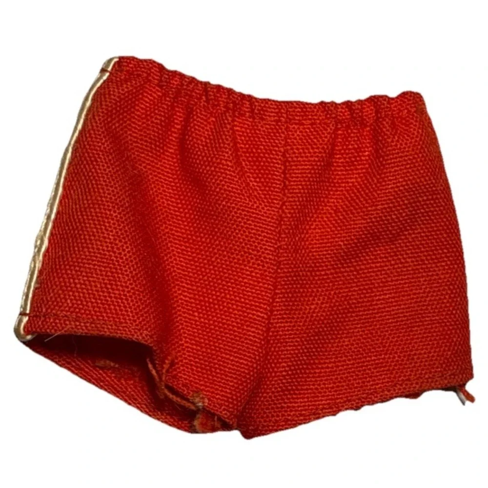 Vintage 1960's Barbie Ken Doll Red Swimming Trunks Shorts BD7